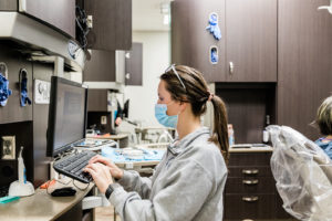 taking patient notes